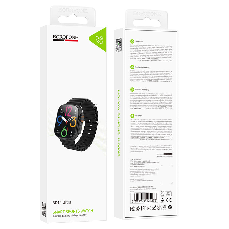 Smartwatch Borofone BD14 Ultra Call, Čierny