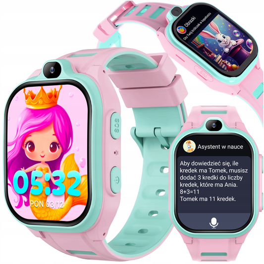 Smartwatch Forever Kids Boost KW-530 Call, Ružová