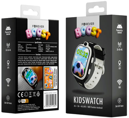 Smartwatch Forever Kids Boost KW-530 Call, Čierny