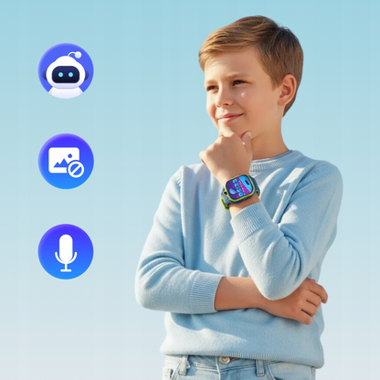 Smartwatch Forever Kids Boost KW-530 Call, Modrá