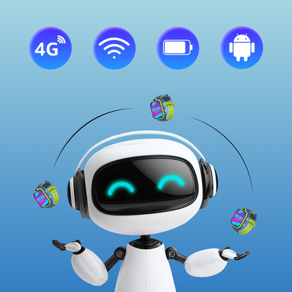 Smartwatch Forever Kids Boost KW-530 Call, Modrá