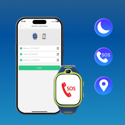 Smartwatch Forever Kids Boost KW-530 Call, Modrá