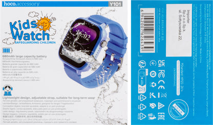 Smartwatch HOCO Y101 Kids Call, Modrý