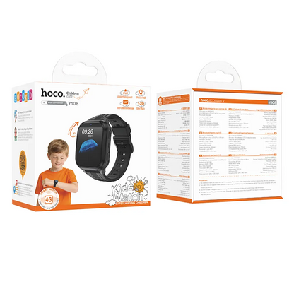 Smartwatch HOCO Y108 Kids Call, Čierny