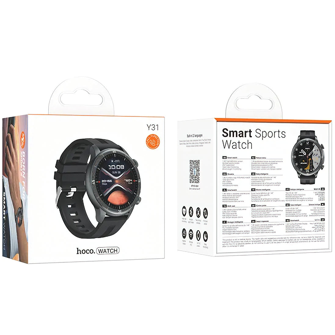 Smartwatch HOCO Y31 Call, čierny