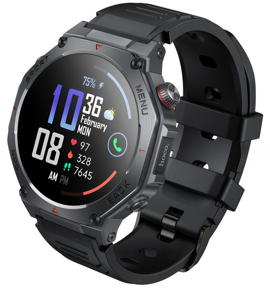 Smartwatch HOCO Y37 Call, čierny