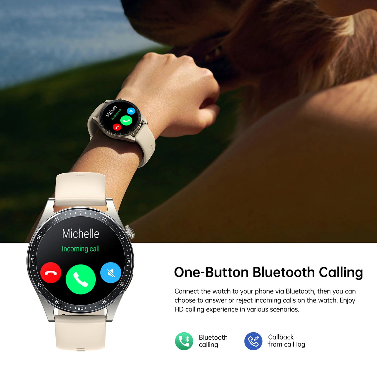 Smartwatch Joyroom JR-FC2 Call, Zlatý