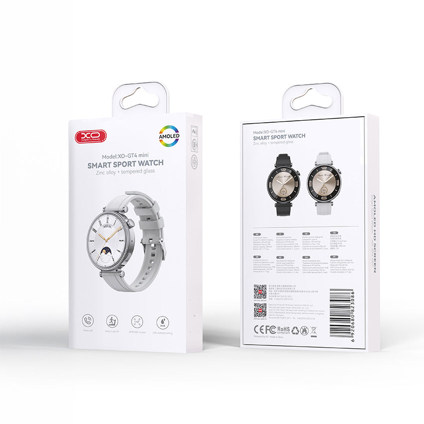 Smartwatch XO Design GT4 Mini, Strieborný