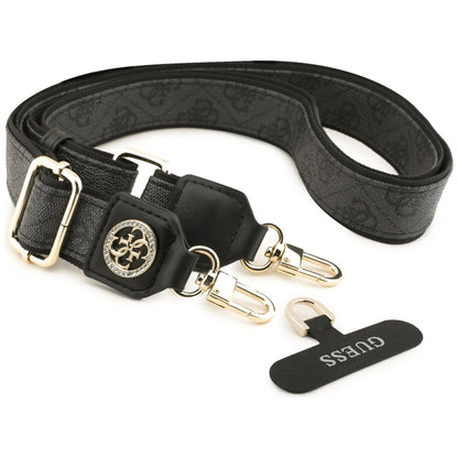 Šnúrka na telefón Guess 4G Strass Metal Logo, Čierna