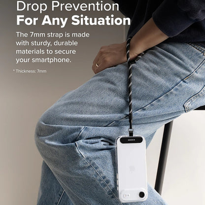 Snur Telefon Ringke Link Flow P-Type, Strieborný