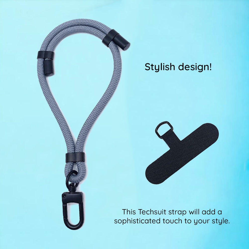 Šnúra na telefón Techsuit RWS1-01, Sivá