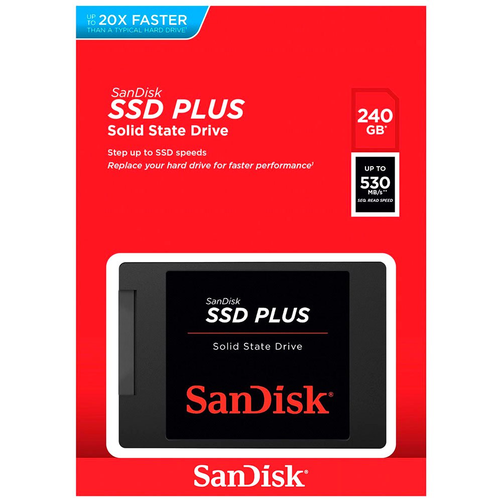 Pevný disk (SSD) SanDisk Plus, 240GB, 2,5 palca, SATA III SDSSDA-240G-G26