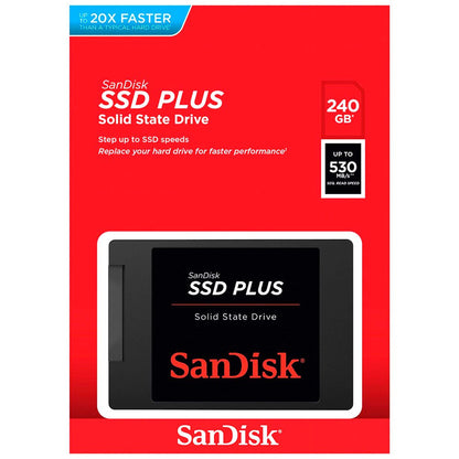 Pevný disk (SSD) SanDisk Plus, 240GB, 2,5 palca, SATA III SDSSDA-240G-G26