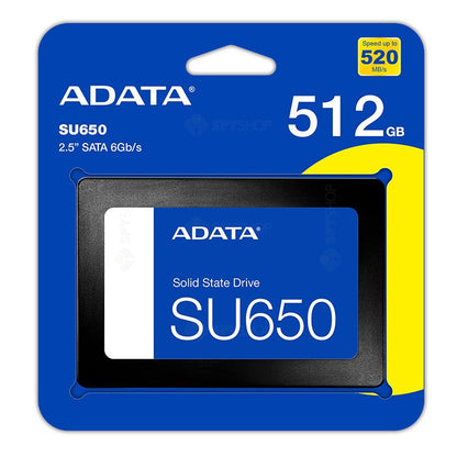 Pevný disk (SSD) Adata SU650, 512GB, 2,5 palca, SATA III ASU650SS-512GT-R