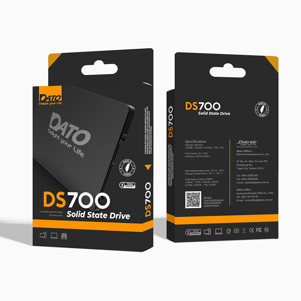 Solid State Drive (SSD) Dato, 2,5 palca, 4TB, SATA III, Čierny DS700SSD-4TB