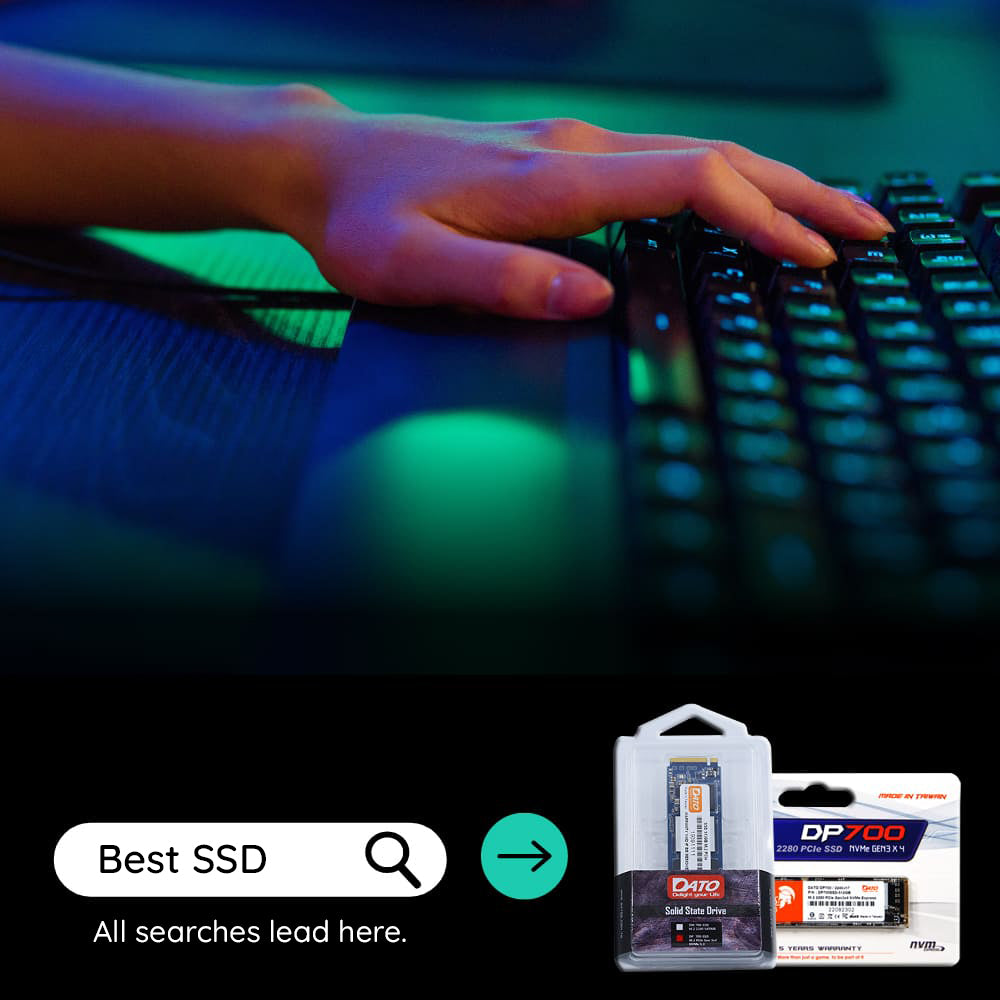 Solid State Drive (SSD) Dato, NVME M.2 2280, PCIe, 2TB, Čierny DP580-2TB