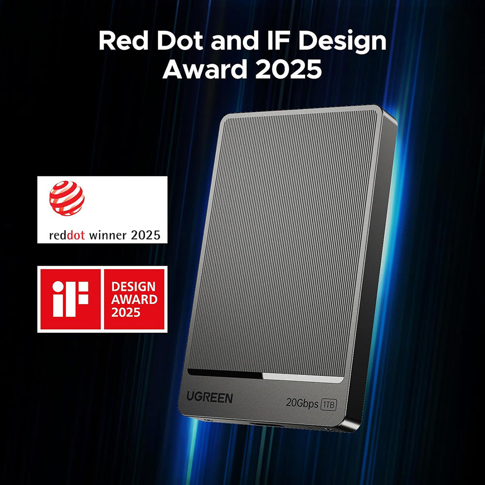 Solid State Drive (Externý SSD) UGREEN 35270, 1TB, Sivý