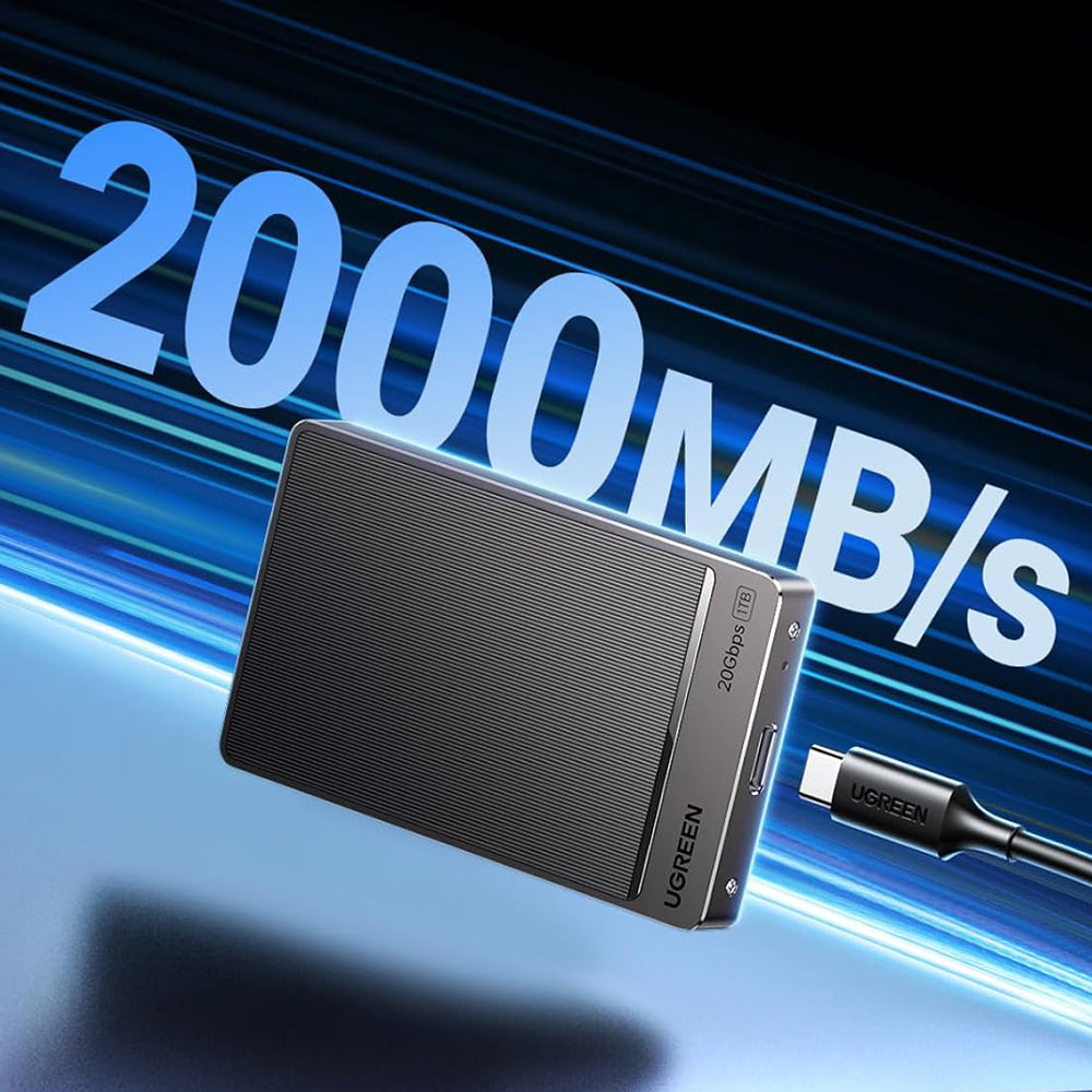 Solid State Drive (Externý SSD) UGREEN 35270, 1TB, Sivý