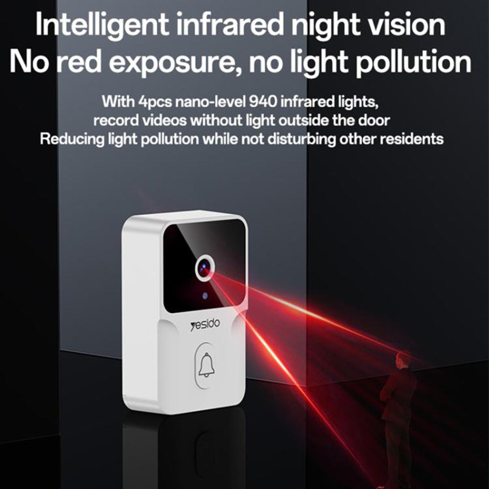 Zvonček Yesido KM27, Wi-Fi, 2K, Biela