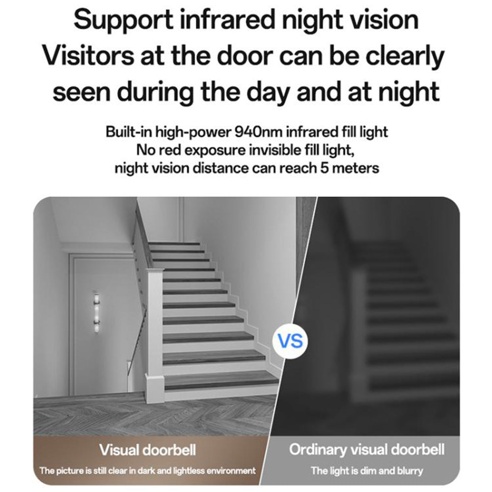 Zvonček Yesido KM27, Wi-Fi, 2K, Biela