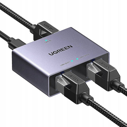 Splitter sieť UGREEN NW301, RJ45 - 2 x RJ45, Sivý