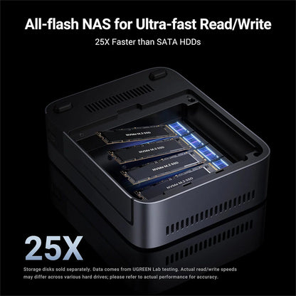 Digitálna správa obsahu UGREEN DXP480T Plus, čierna