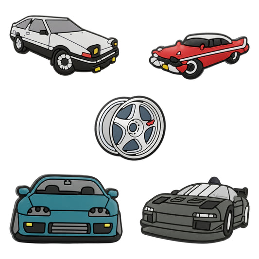 3D nálepka OEM Fast Cars na obal na telefón / tablet, sada 5 kusov, viacfarebná