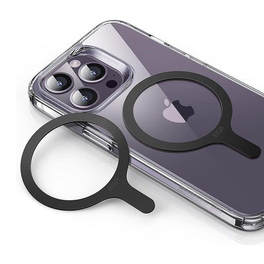 Kovová nálepka ESR HaloLock, Sada 2 kusy, Čierna