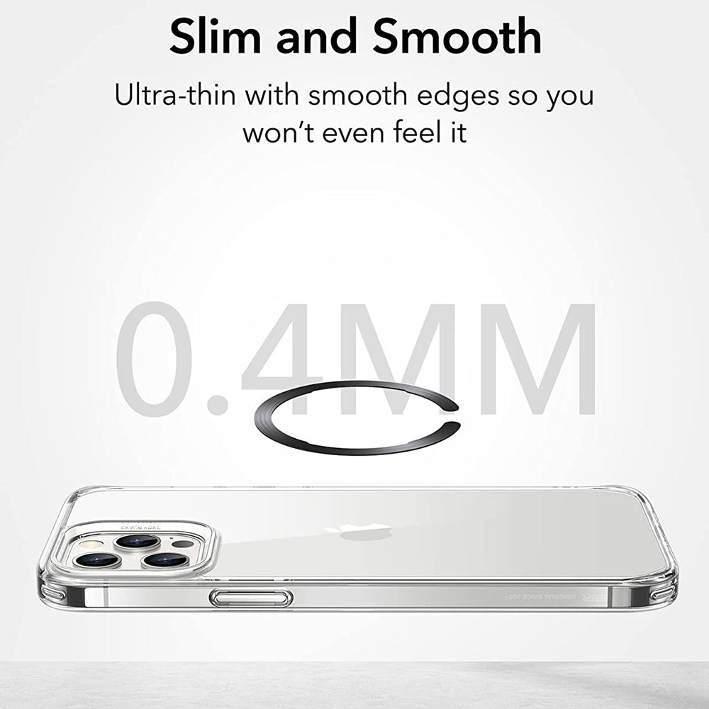 Metalická nálepka ESR HaloLock, Sada 2 kusy, Čierno-strieborná