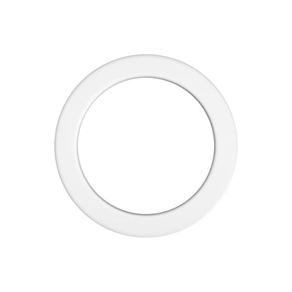 Fixed Metallic Sticker, White