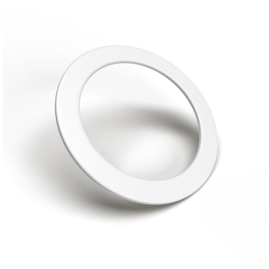 Fixed Metallic Sticker, White