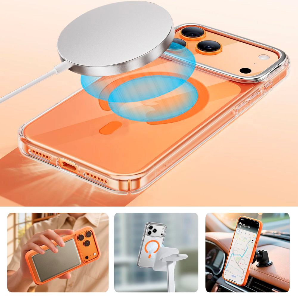 Kovová nálepka Tech-Protect MMP-200, Univerzálna, Oranžová