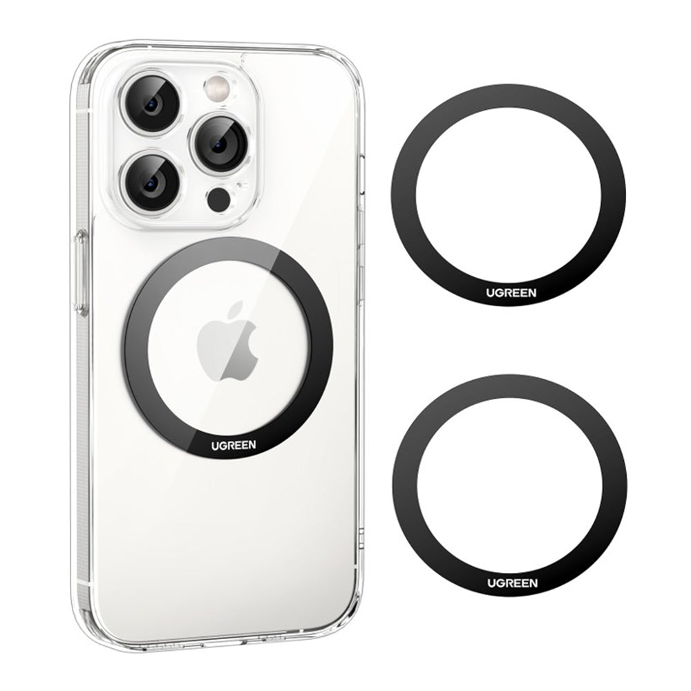 Kovová nálepka UGREEN LP428 (25766), Sada 2 kusy, Čierna