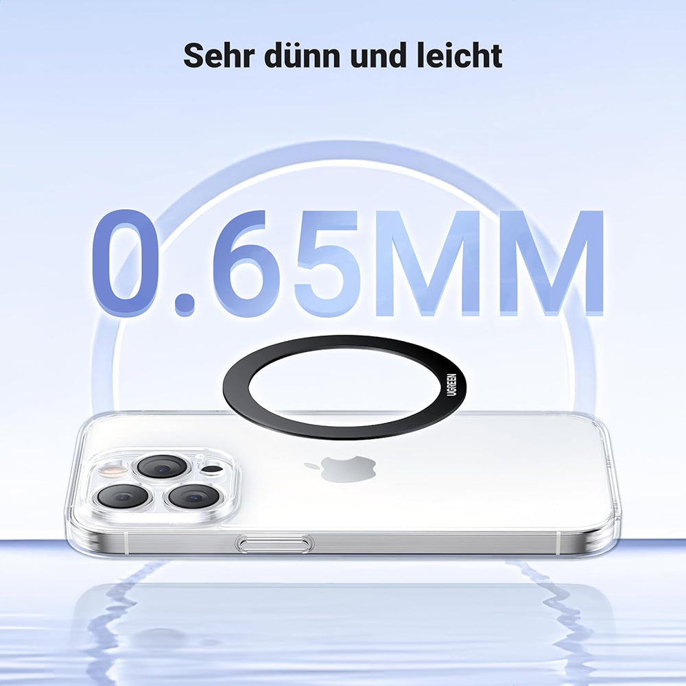 Kovová nálepka UGREEN LP428 (25766), Sada 2 kusy, Čierna