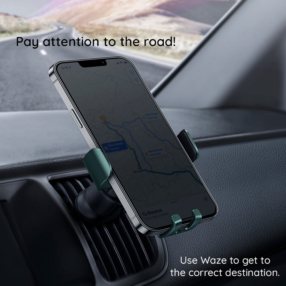 Baseus Metal Age 3 Car Holder, 4.7inch - 7.2inch, Gray C40467600811-00