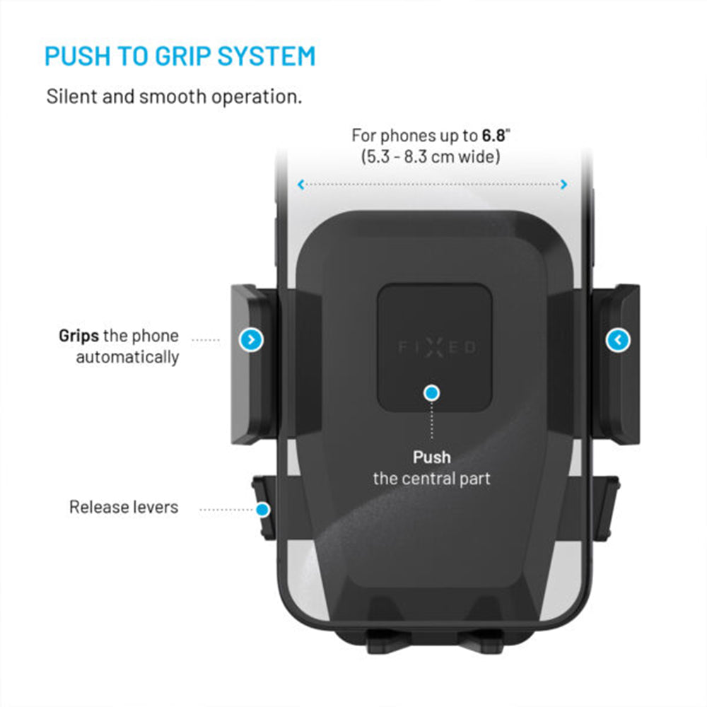 Auto držiak Fixed Iconiq Lock, Univerzálny, Čierny