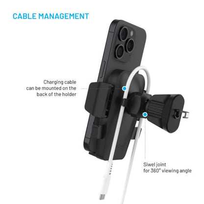 Auto držiak Fixed Iconiq Lock, Univerzálny, Čierny