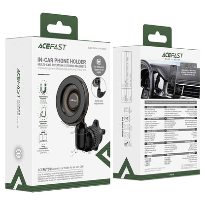 Magnetický držiak do auta Acefast D68, 4,7 palca - 6,9 palca, čierny