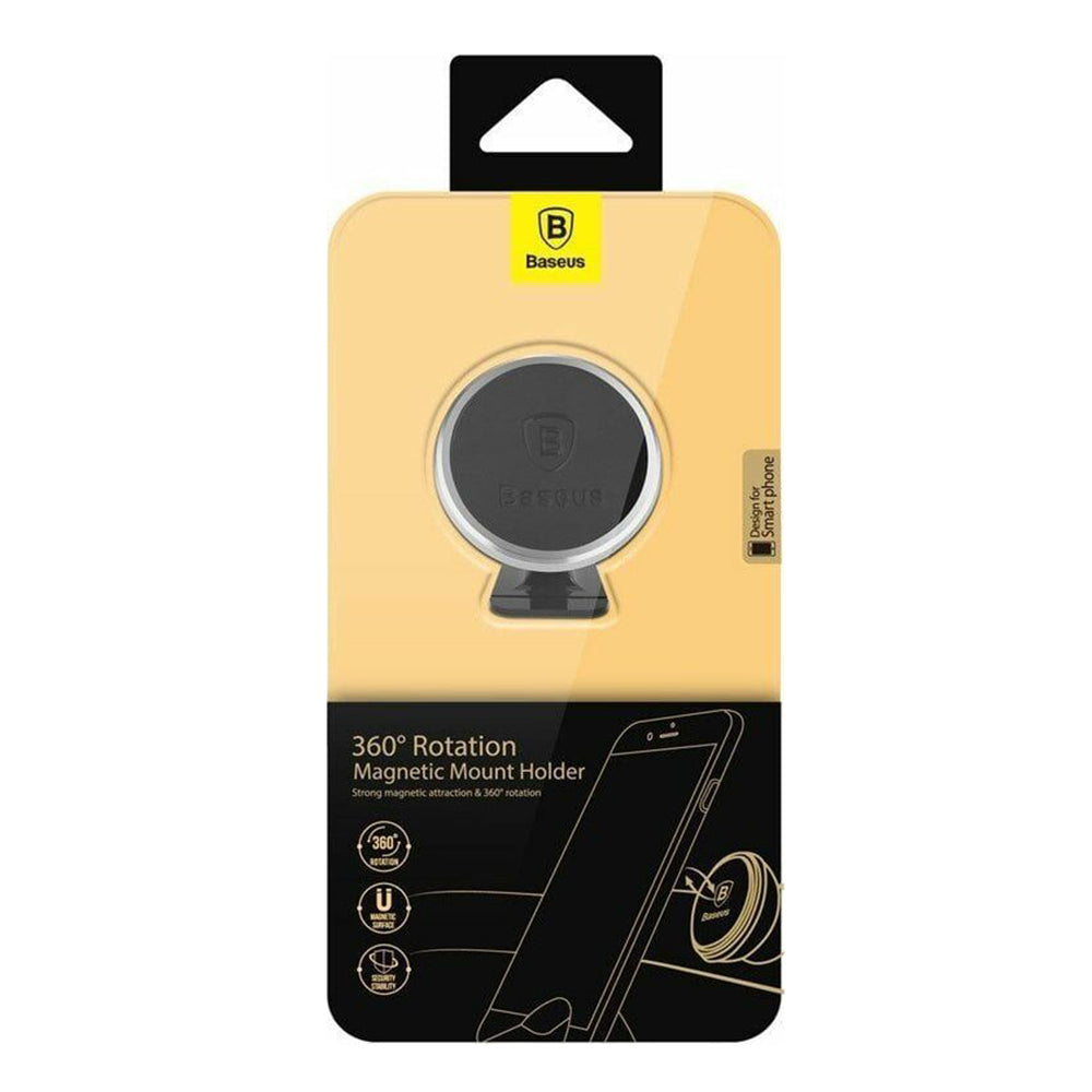 Magnetický držiak do auta Baseus 360, Univerzálny, Čierny SUCX140012