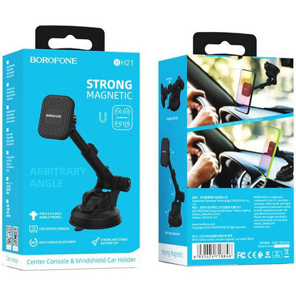 Magnetický držiak do auta Borofone BH21 Vanda, univerzálny, čierny