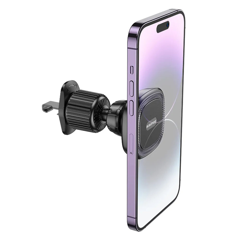 Magnetický Auto Držiak Borofone BH96 Ice, Univerzálny, Čierno Sivý
