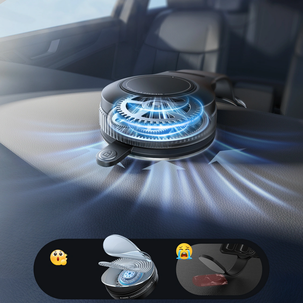 Magnetický držiak do auta Joyroom JR-ZS518, univerzálny, čierny
