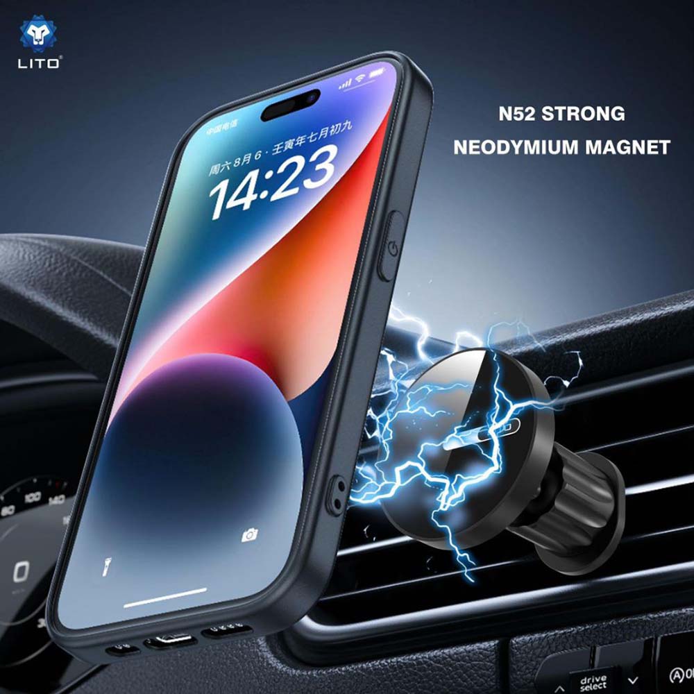 Magnetický Auto Držiak Lito LT-W05, Univerzálny, Čierny