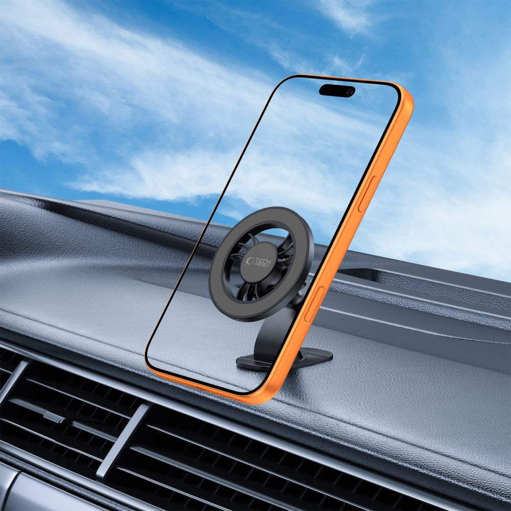 Magnetický držiak do auta Tech-Protect N56 2v1 II, univerzálny, čierny