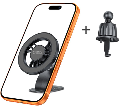 Magnetický držiak do auta Tech-Protect N56 2v1 II, univerzálny, čierny