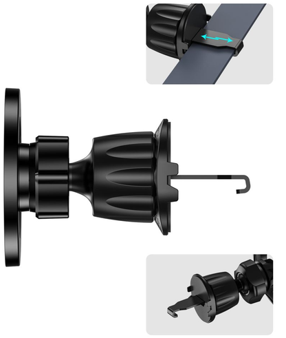 Magnetický držiak do auta Tech-Protect N56 2v1 II, univerzálny, čierny
