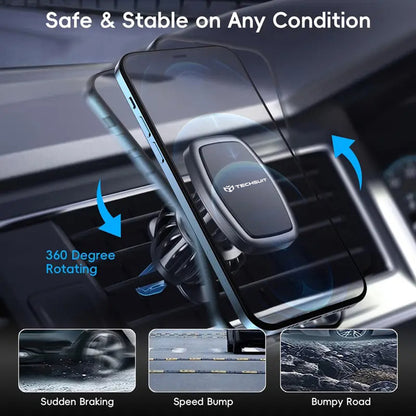 Magnetický Auto Držiak Techsuit S2, Univerzálny, Čierny