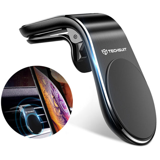 Magnetický auto držiak Techsuit S7, Univerzálny, Strieborný