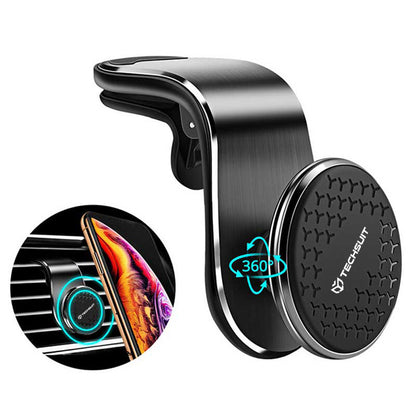 Magnetický auto držiak Techsuit S8, Univerzálny, Strieborný