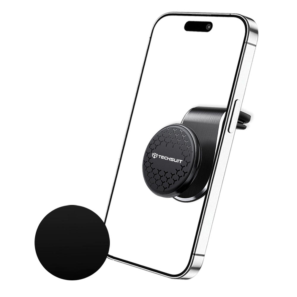 Magnetický auto držiak Techsuit S8, Univerzálny, Strieborný